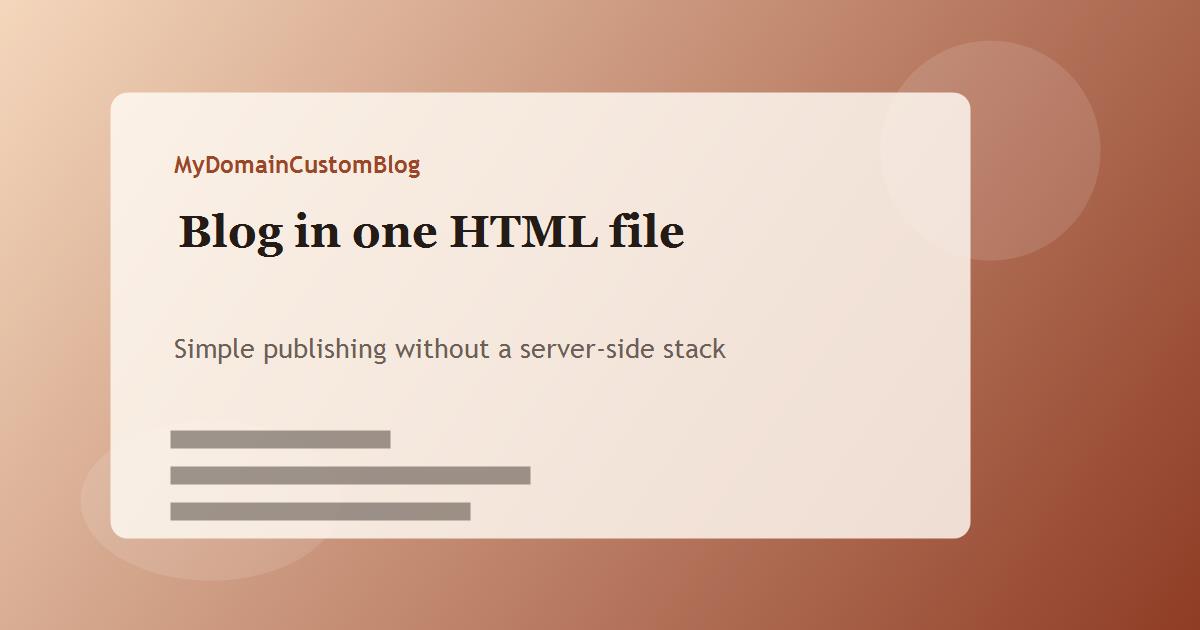 Один файл вместо целого движка